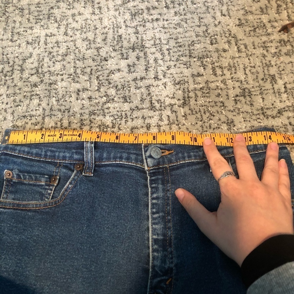 Levi’s 550 Relaxed Fit & Tapered Leg Blue Jeans Size 10 - Picture 9 of 13